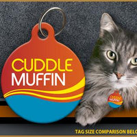 Cuddle Muffin Cat ID Tag - Aw Paws