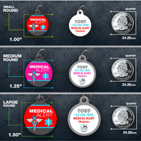 Medical Alert Pet ID Tag for dogs or cats