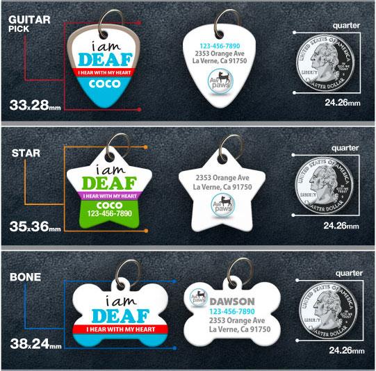 Deaf dog store id tags