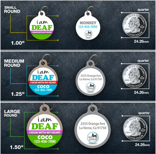 I Am Deaf Pet ID Tag
