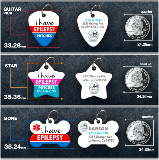 Epilepsy medical alert dog tags top