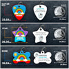 Rainbow 2 Pet ID Tag - Aw Paws