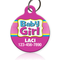 Baby Girl Pet ID Tag
