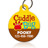 Cuddle Bug Pet ID Tag - Aw Paws