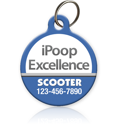 iPoop Excellence Pet ID Tag