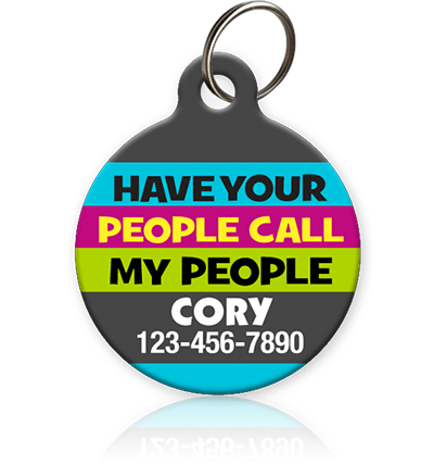 Call My People  TRILL PAWS - Pet tag