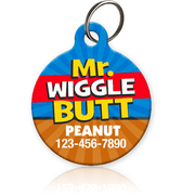 Mr Wiggle Butt Pet ID Tag - Aw Paws