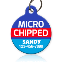 Microchipped Pet ID Tag - Aw Paws
