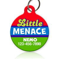 Little Menace Pet ID Tag - Aw Paws
