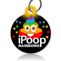 iPoop Rainbows Pet ID Tag