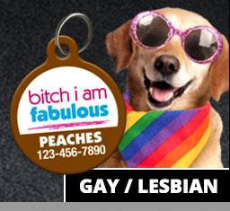 Gay / Lesbian PET ID Tags - Aw Paws