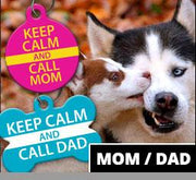 Mom / Dad Pet ID Tags - Aw Paws