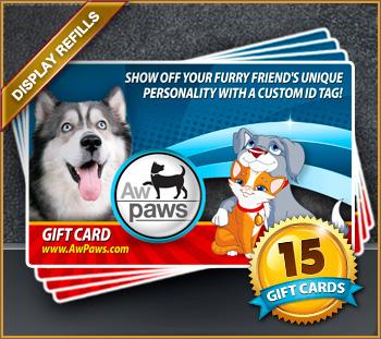 Gift Card Refills - 15 Pack - Aw Paws
