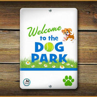 dog park sign
