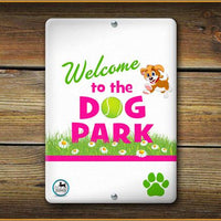 dog park sign