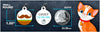 Mustache Cat ID Tag
