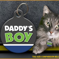 Daddy's Boy Cat ID Tag - Aw Paws