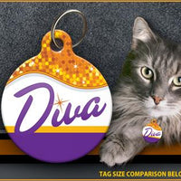 Diva Cat ID Tag - Aw Paws