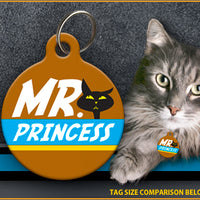Mr Princess Cat ID Tag