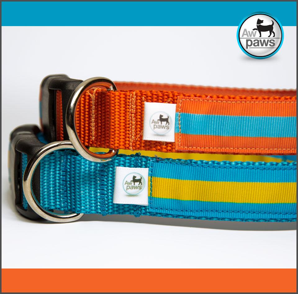 Stripes 1 Dog Collar - Aw Paws