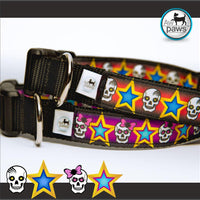 Skulls and Stars Dog Collar - Aw Paws