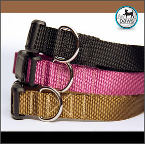 Black Pink Tan Dog Collar