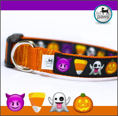 Halloween EMOJIS Dog Collar - Aw Paws