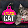 Badass Cat Cat ID Tag