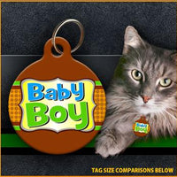 Baby Boy Cat ID Tag