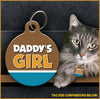 Daddy's Girl Cat ID Tag - Aw Paws