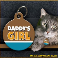 Daddy's Girl Cat ID Tag - Aw Paws