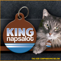 King Napsalot Cat ID Tag