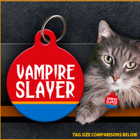 Vampire Slayer Cat ID Tag