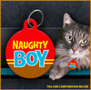 Naughty Boy Cat ID Tag