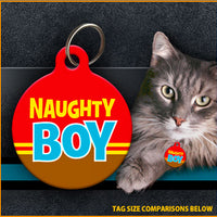 Naughty Boy Cat ID Tag
