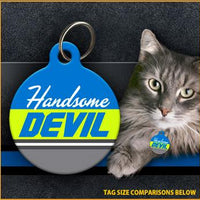Handsome Devil Cat ID Tag - Aw Paws