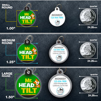 Mr Head Tilt Pet ID Tag