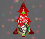 Xmas Tree Photo Ornament - Aw Paws