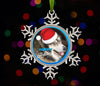 Metal Snowflake - Photo Ornament