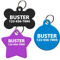 Plain Pet ID Tag for Dog or Cat | Various Sizes and Colors - Aw Paws