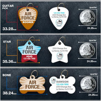 Air Force pet ID tag