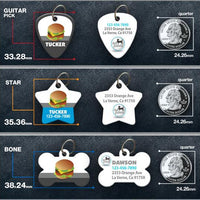 Cheeseburger Pet ID Tag - Aw Paws