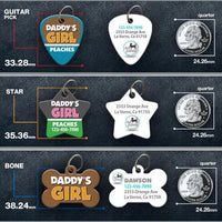 Daddy's Girl Pet ID Tag - Aw Paws