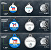 Democratic Donkey Pet ID Tag - Aw Paws