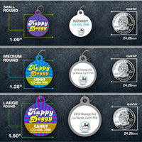 Happy Doggy Pet ID Tag - Aw Paws