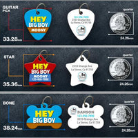 Hey Big Boy Pet ID Tag - Aw Paws