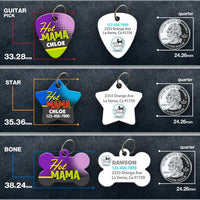 Hot Mama Pet ID Tag - Aw Paws