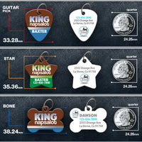 King Napsalot Pet ID Tag