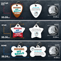 Missing My Balls Pet ID Tag