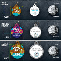 Olive You Pet ID Tag